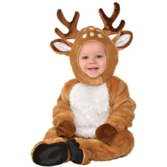Like New Deer Fawn Costume 12-24 Months Cozy Warm - Picture 1 of 10